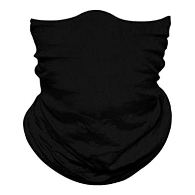 Microfiber sublimation balaclava neck gaiter tube face mask bandana crop top black neck gaiter mask dog bandana white